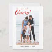 Niedliches Zählen unserer Weihnachtskarten für die (Vorderseite)