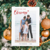 Niedliches Zählen unserer Weihnachtskarten für die