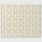 Niedliches Zahlenmuster Geschenkpapier (Flach)