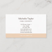 Niedliches Zahnarztgestänge für Kinder Visitenkarte (Rückseite)