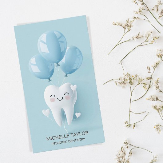 Niedliches Zahnarztgestänge für Kinder Visitenkarte