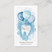 Niedliches Zahnarztgestänge für Kinder Visitenkarte (Vorderseite)