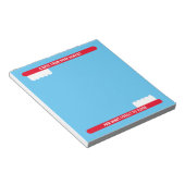 Niedliches Zahnbürstenheft für Zahnarztbüro Notizblock (angewinkelt)