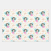 Niedliches Zahnfahne-Wrapping-Papier-Set 3 Geschenkpapier Set (Vorderseite 3)