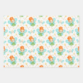 Niedliches Zahnfahne-Wrapping-Papier-Set 3 Geschenkpapier Set (Vorderseite 2)