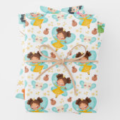 Niedliches Zahnfahne-Wrapping-Papier-Set 3 Geschenkpapier Set (Beispiel)