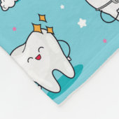 Niedliches zahnmedizinisches Muster Fleecedecke (Ecke)