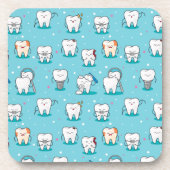 Niedliches zahnmedizinisches Muster Getränkeuntersetzer (Vorderseite)