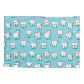 Niedliches zahnmedizinisches Muster Kissenbezug (Rückseite-Links)