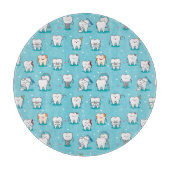 Niedliches zahnmedizinisches Muster Schneidebrett (Vorderseite)