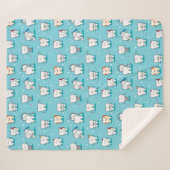 Niedliches zahnmedizinisches Muster Sherpadecke (Vorderseite (Horizontal))