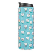 Niedliches zahnmedizinisches Muster Thermosbecher (Nach rechts gedreht)