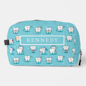 Niedliches Zahnmuster Waschbeutel (Vorderseite)