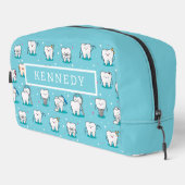 Niedliches Zahnmuster Waschbeutel (Rechte Ecke)