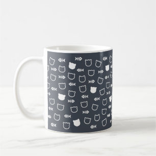 Niedliches, zauberhaftes Fischbein-Muster Kaffeetasse