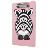 Niedliches Zebra anpassen Klemmbrett (Links)