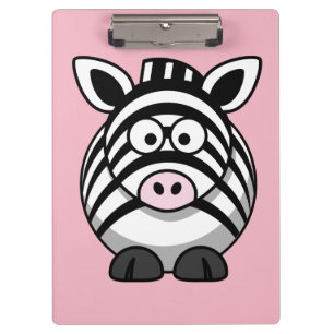 Niedliches Zebra anpassen Klemmbrett