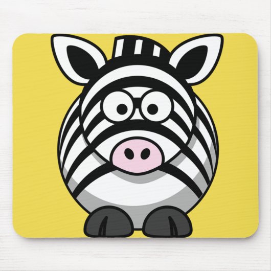 Niedliches Zebra anpassen Mousepad (Vorne)
