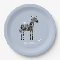 Niedliches Zebra Blue Boy Party