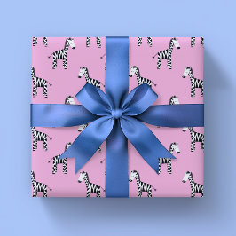 Niedliches Zebra Geschenkpapier