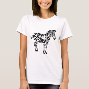 Niedliches Zebra Strong Ehlers Danlos Syndrome Bew T-Shirt