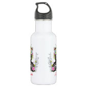 Niedliches Zebra Zebra Kinder Schule Wild Personal Edelstahlflasche (Rückseite)