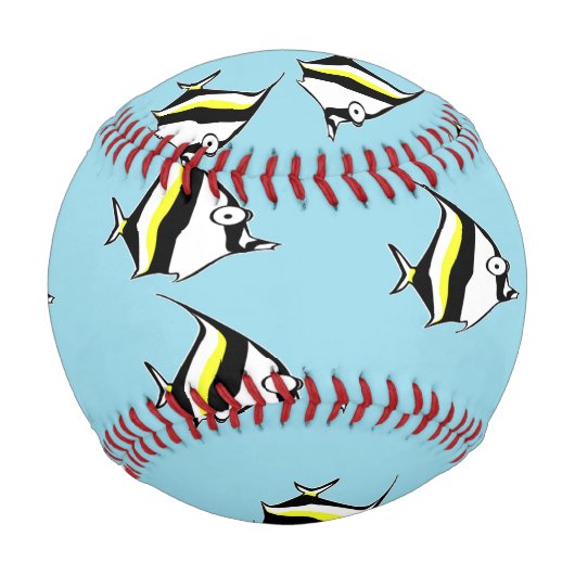 Niedliches Zebrafmuster Baseball (Vorderseite)