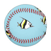 Niedliches Zebrafmuster Baseball (Vorderseite Links)