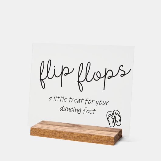 Niedliches Zeichen für Flops-Aktionskörbe Acrylschild (Winkel)