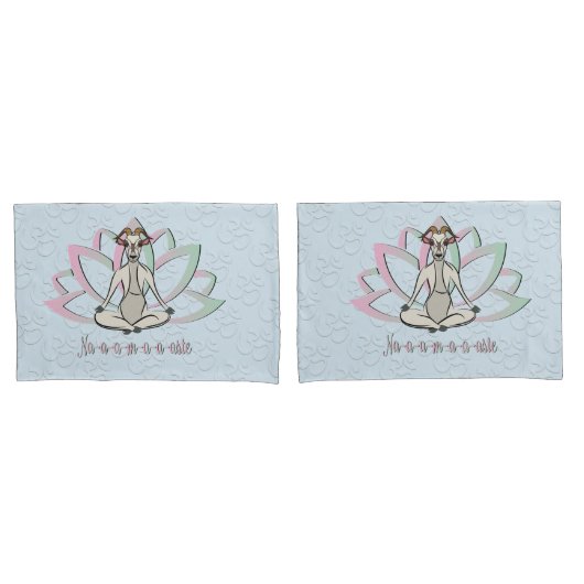 NIEDLICHES ZIEGEN YOGA | Namaste GetYerGoat™ Kissenbezug (Vorderseite-Set)