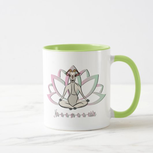 NIEDLICHES ZIEGEN YOGA | Namaste GetYerGoat™ Tasse (Rechts)