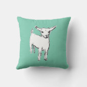 Niedliches Ziegenkinderthrowkissen Kissen (Rückseite)