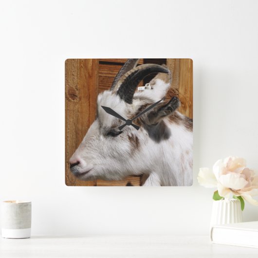 NIEDLICHES ZIEL QUADRATISCHE WANDUHR (Zuhause)