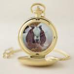 NIEDLICHES ZIEL TASCHENUHR<br><div class="desc">Ein Kunstdesign einer niedlichen Boerziege. Die Rasse mit Ursprung in Südafrika.</div>