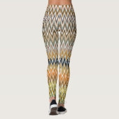 NIEDLICHES Zigzag Multicolor Muster Leggings (Rückseite)