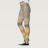 NIEDLICHES Zigzag Multicolor Muster Leggings (Links)