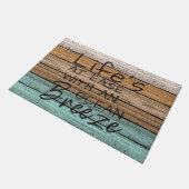 Niedliches Zitat an der Küste Fußmatte (Schrägansicht)