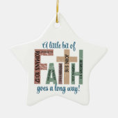 Niedliches Zitat aus der Glaubensbibel - Tipps zur Keramik Ornament (Vorne)