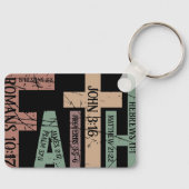 Niedliches Zitat aus der Glaubensbibel - Tipps zur Schlüsselanhänger (Vorderseite)