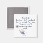 Niedliches Zitat der kleinen Maus Inspiration Magnet (Vorderseite/Rückseite)