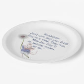 Niedliches Zitat der kleinen Maus Inspiration Pappteller (Schrägansicht)