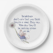 Niedliches Zitat der kleinen Maus Inspiration Pappteller (Vorderseite)