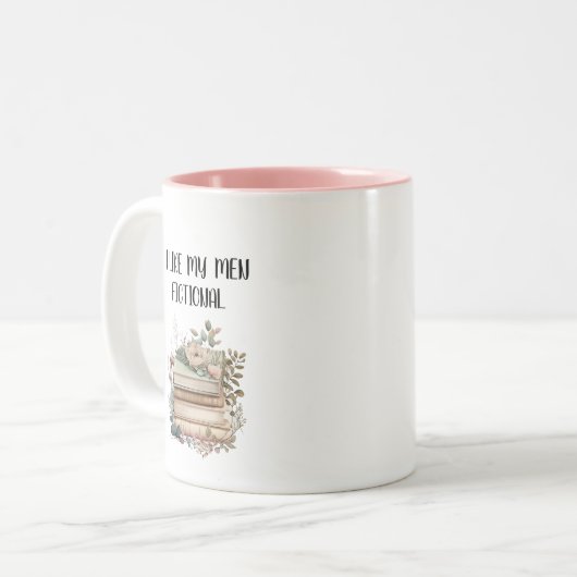 Niedliches Zitat für Buchliebhaber Zweifarbige Tasse (Vorderseite Links)