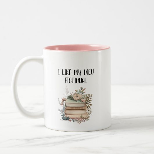 Niedliches Zitat für Buchliebhaber Zweifarbige Tasse (Links)