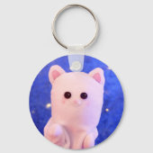 Niedliches Zitat | Proud Plushie Hooman Foto Schlüsselanhänger (Rückseite)