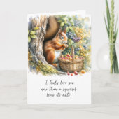 Niedliches Zitat Romantischer Watercolor Valentins Karte (Vorderseite)