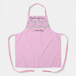 Niedliches Zitat, schöne Rose Geburtstag Schürze