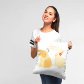 Niedliches Zitat zur Liebe von Bunny Couple - "Hon Kissen