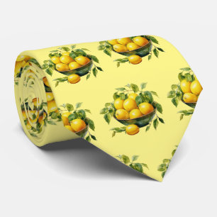 Niedliches Zitronenfruchtmuster Krawatte