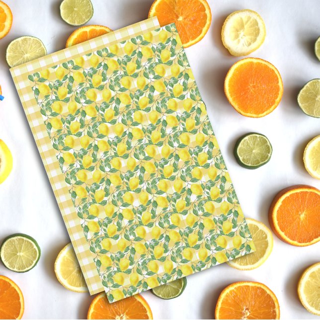 Niedliches Zitronengelb Büffel Kariert (Von Creator hochgeladen)